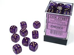 Asmodee Canada 36D6: Borealis Royal purple/gold Chessex