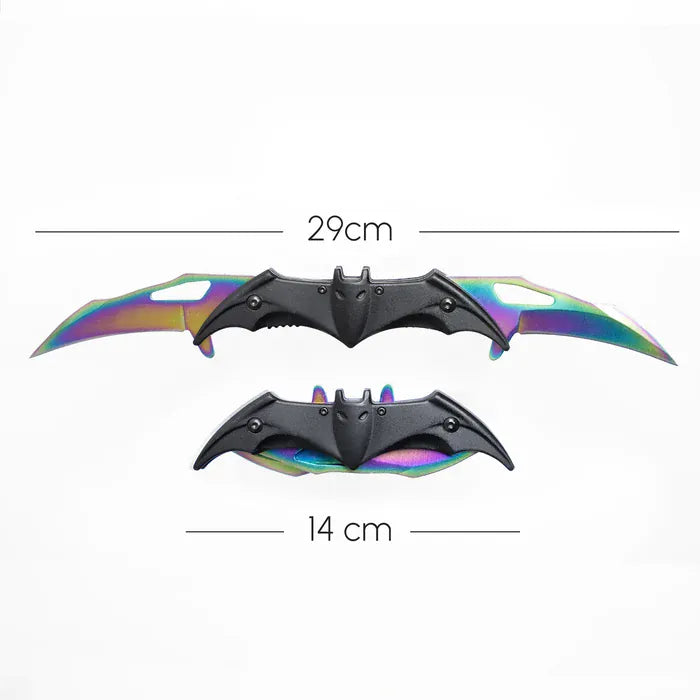 FIRE & STEEL Plasma Rainbow Nocturna Wing Folding Knife
