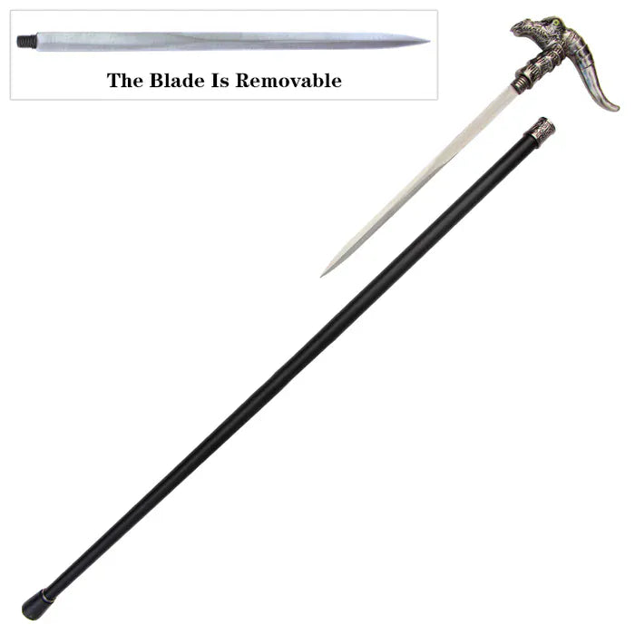 FIRE & STEEL Green-Eyed Basilisk Cane Sword