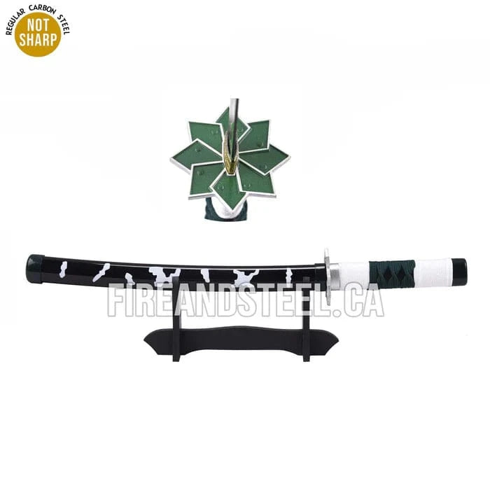 FIRE & STEEL Miniature Katana Sanemi Shinaazugawa's Green Nichirin