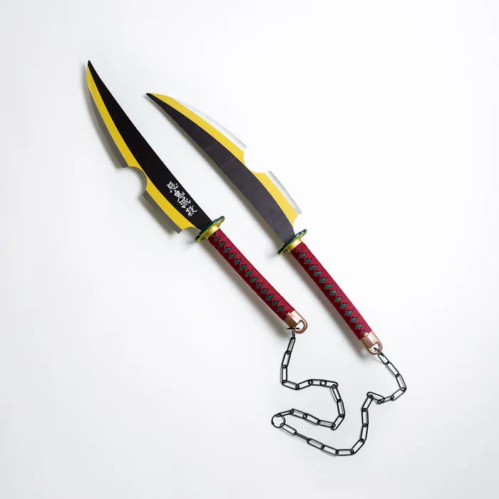 FIRE & STEEL Tengens Uzui Dual Nichirin Replica Swords