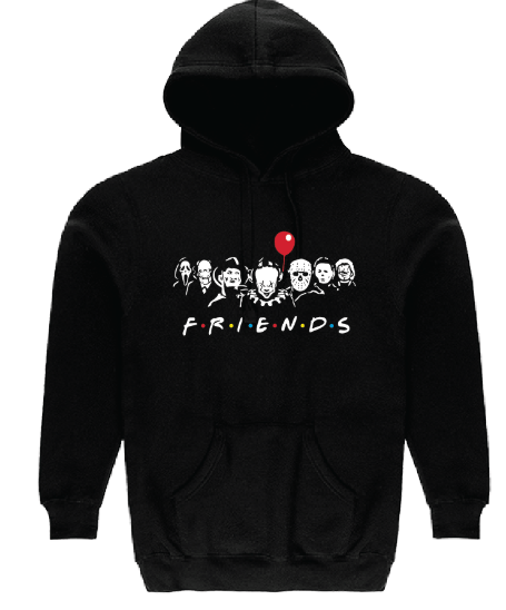 JAILBIRD 'Friends' Horror Icons Graphic Hoodie