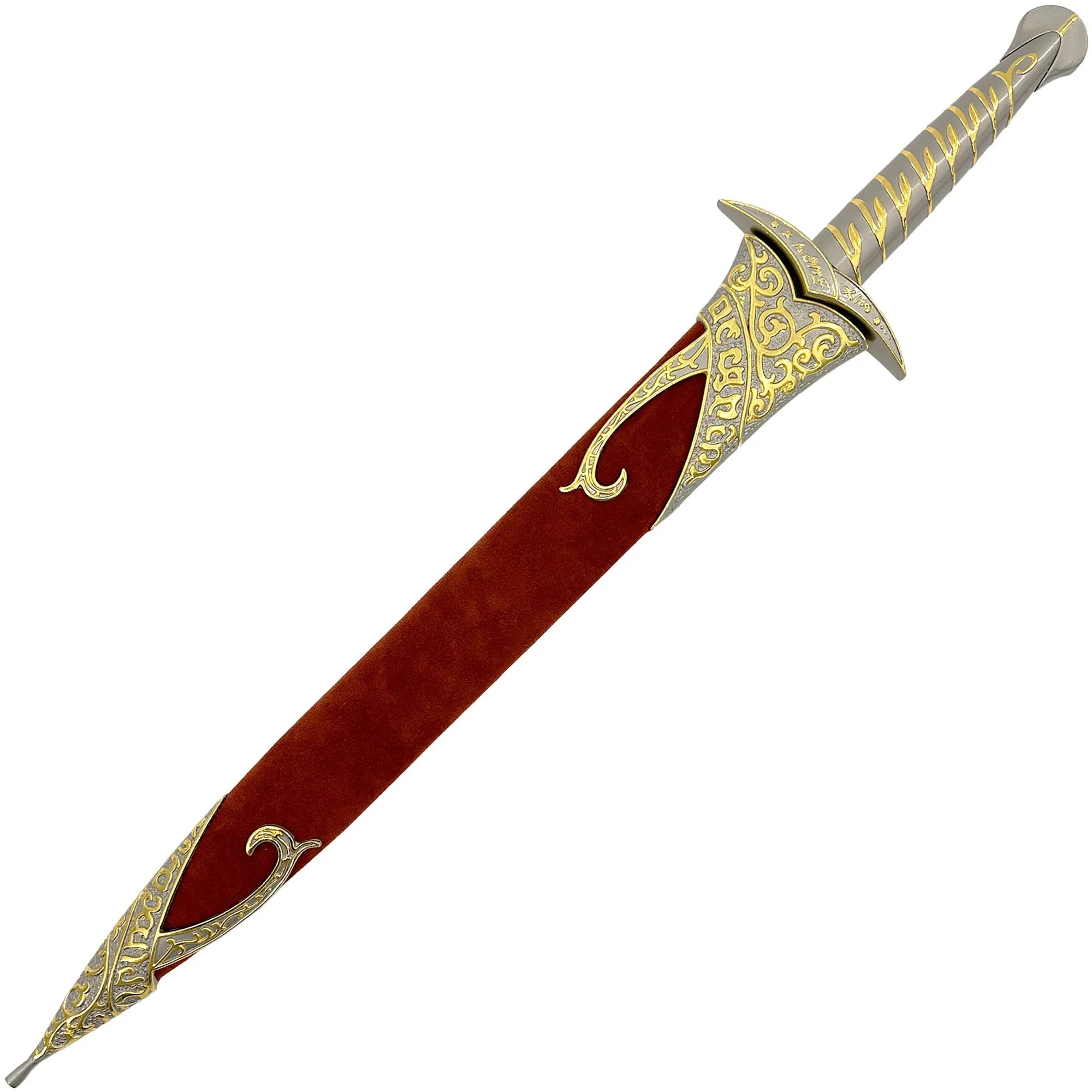 MEDIEVAL DEPOT LOTR's 'Sting' Metal Replica Sword with Sheath