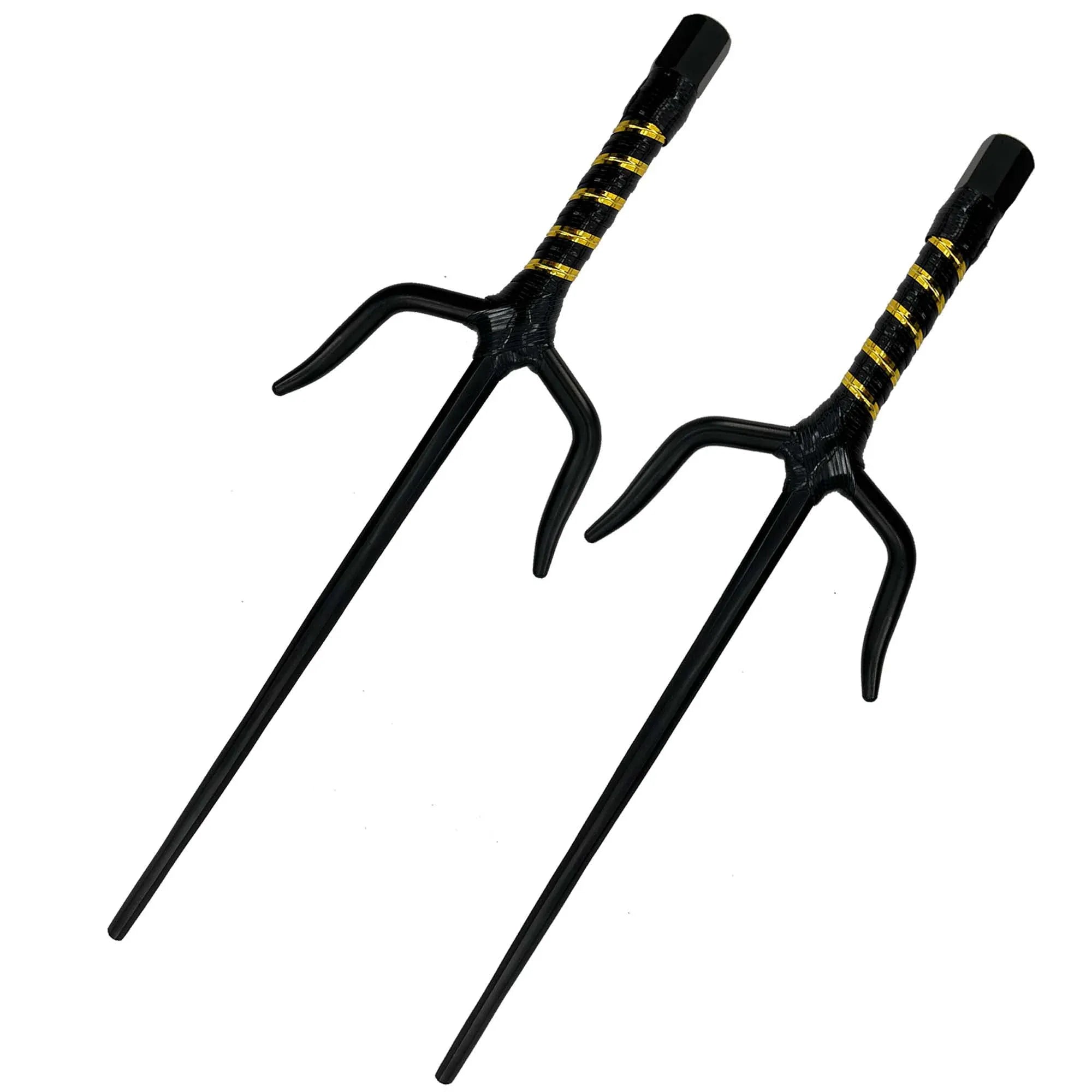 MEDIEVAL DEPOT 'Midnight Duelist' Dual 19" Metal Sai Set (Black)
