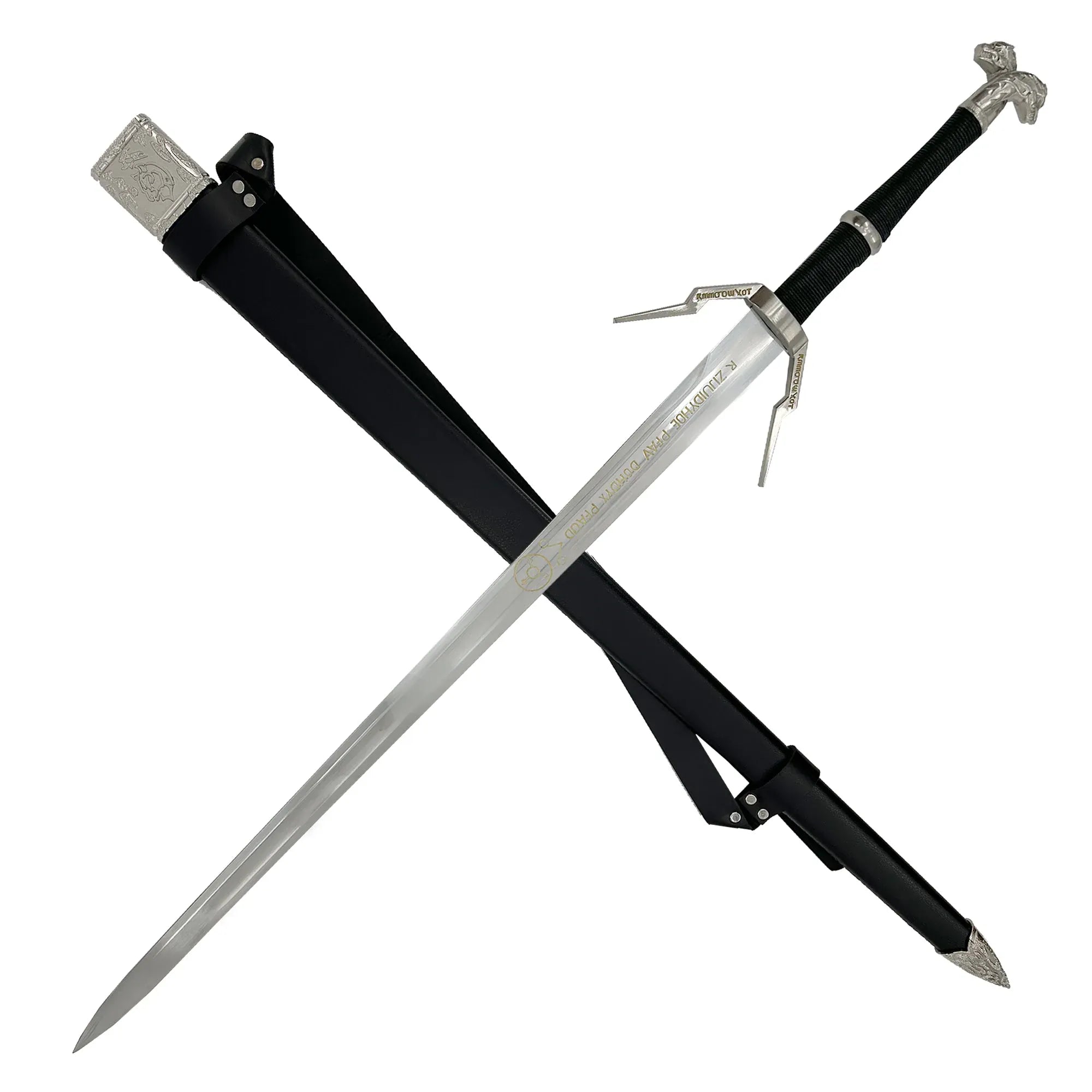 MEDIEVAL DEPOT 'The Witcher' Geralt's Enhanced Silver Sword Metal Replica