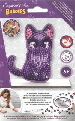 OUTSET CRYSTAL ART BUDDIES : CAT