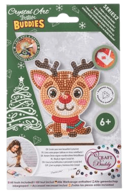 OUTSET CRYSTAL ART BUDDIES : REINDEER