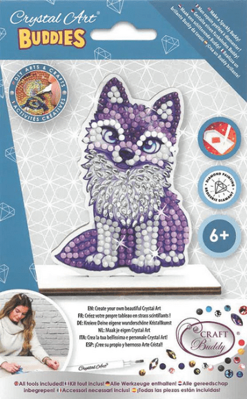 OUTSET CRYSTAL ART BUDDIES : WOLF