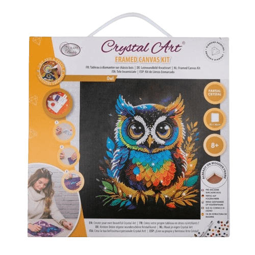 OUTSET CRYSTAL ART MOUNTED KITS : OWL