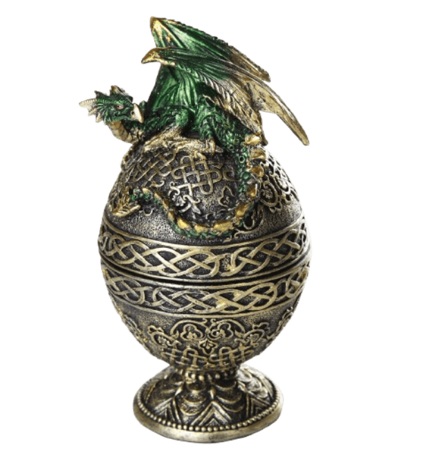 PACIFIC TRADING DRAGON ON EGG BOX