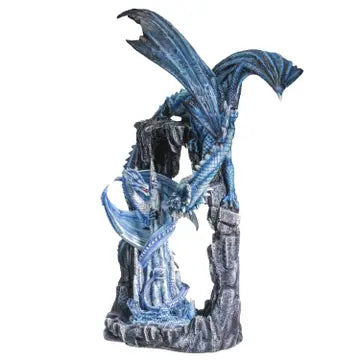 PACIFIC TRADING 'Blue Cave Dragons' Sculpture