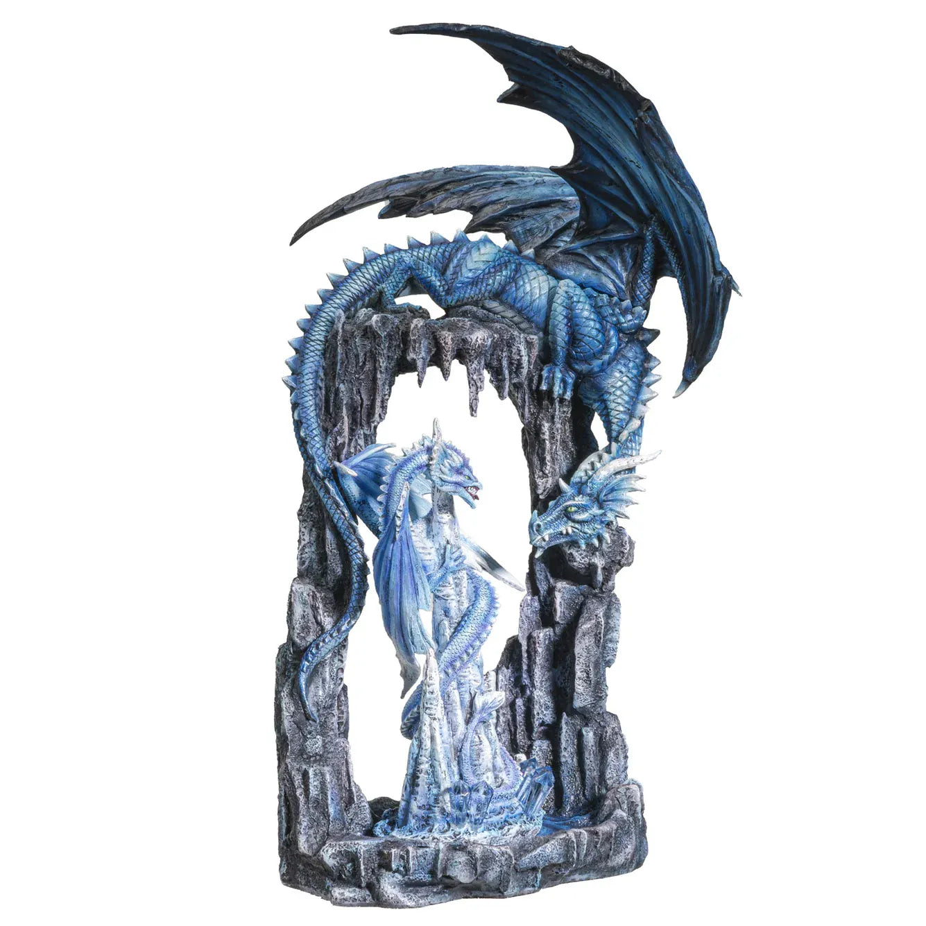 PACIFIC TRADING 'Blue Cave Dragons' Sculpture