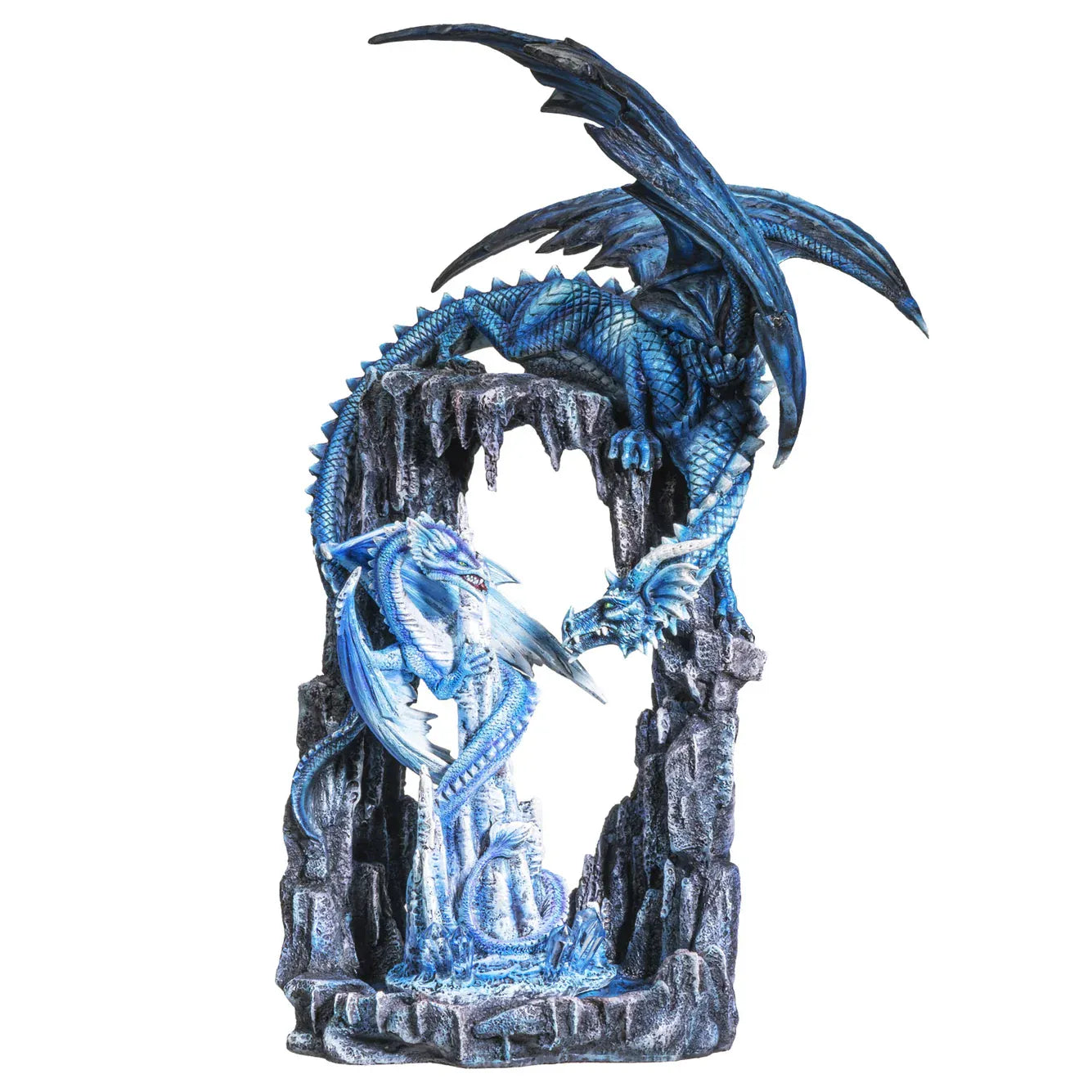 PACIFIC TRADING 'Blue Cave Dragons' Sculpture