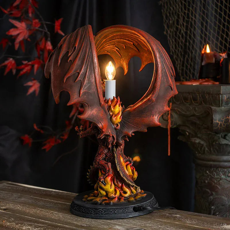 PACIFIC TRADING 'Fire Dragon' Lamp