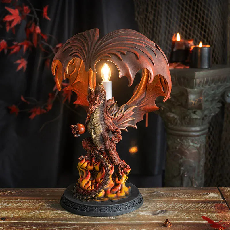 PACIFIC TRADING 'Fire Dragon' Lamp