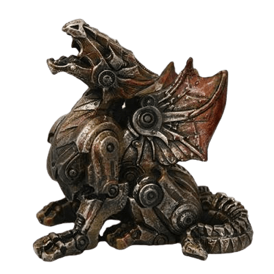 PACIFIC TRADING Mini Steampunk Sitting Dragon Statue