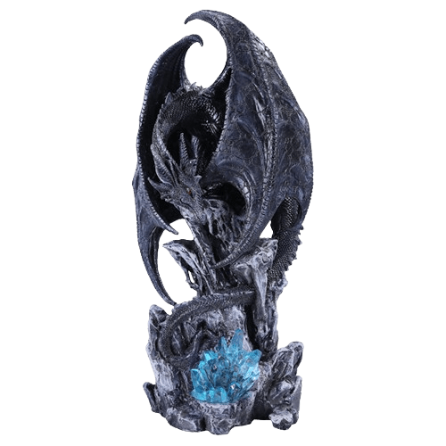 PACIFIC TRADING 'Morning Stretch' Dragon With Crystals Statue