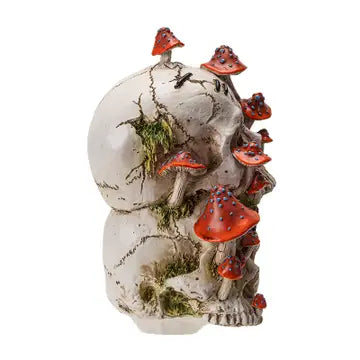 PACIFIC TRADING 'Sprouting' Mushroom Skull-Stack Sculpture