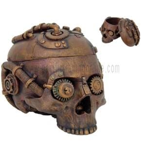 PACIFIC TRADING Steampunk Skull Stash box 8649