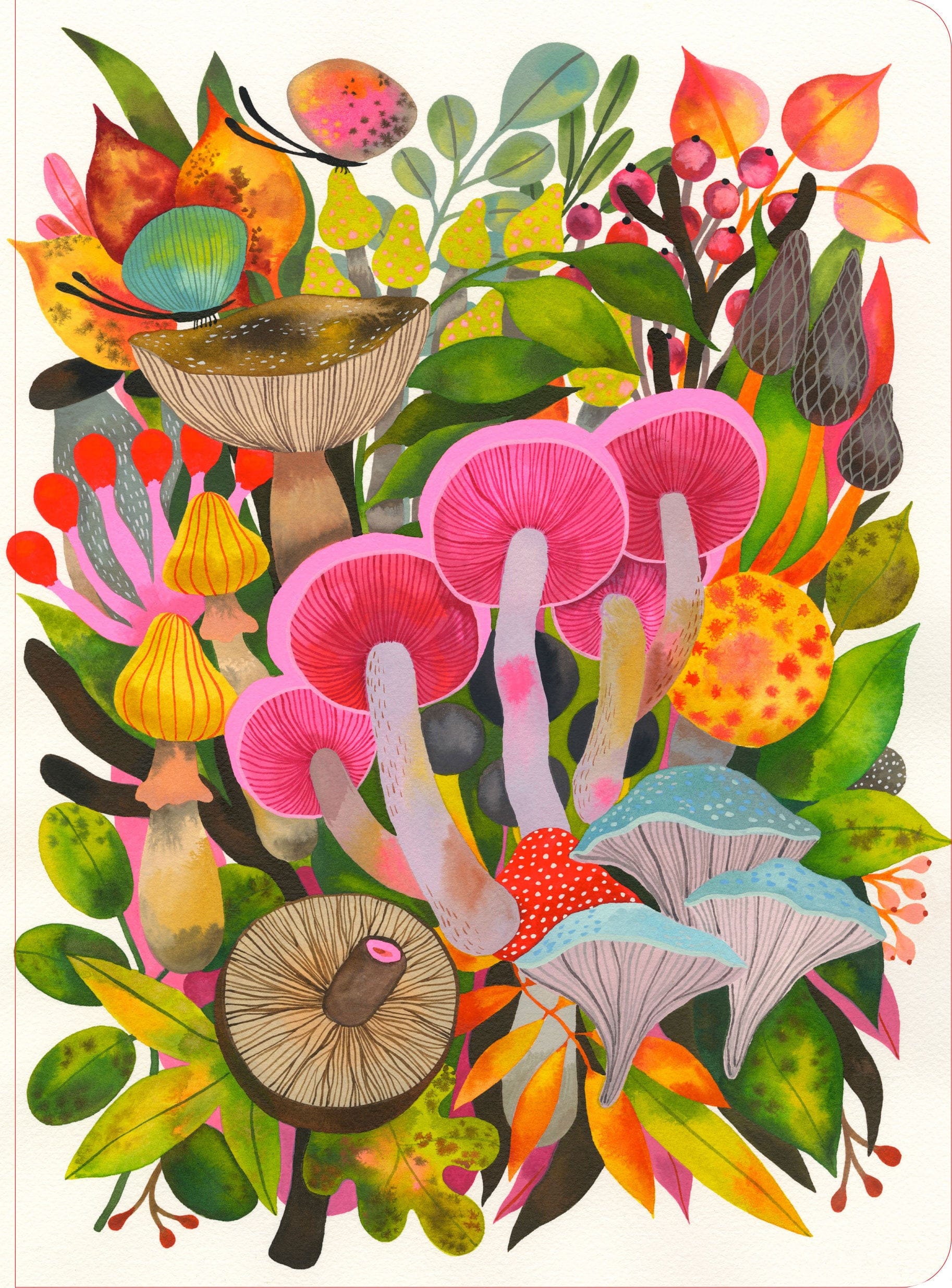 PETER PAUPER PRESS Mushroom Medley Journal