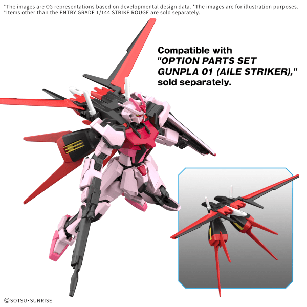 Plamod Entry Grade 'Strike Rouge' 1/144 Scale Kit