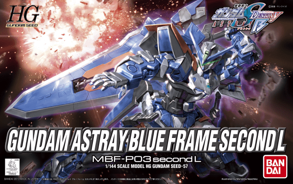 Plamod HG 'Gundam Astray Blue Fram Second L' 1/144 Scale Kit