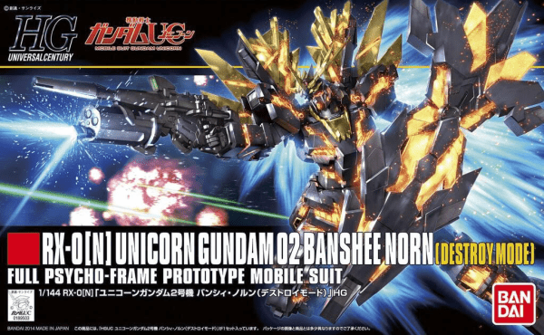 Plamod HG 'Unicorn Gundam 02 Banshee Norn (Destroy Mode)' 1/144 Scale Kit