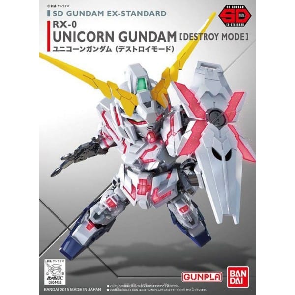 Plamod SD Gundam EX-Standard 'Unicorn Gundam (Destroy Mode)'