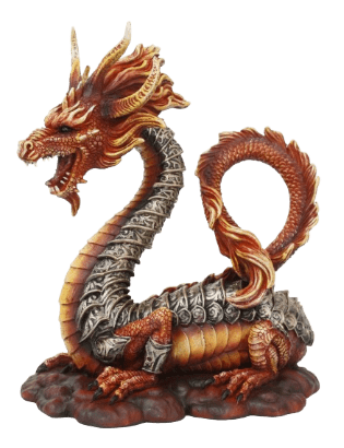 The Lair Chinese Armored Red Dragon