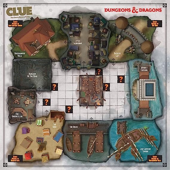 The Lair Dungeons & Dragons Clue Board Game