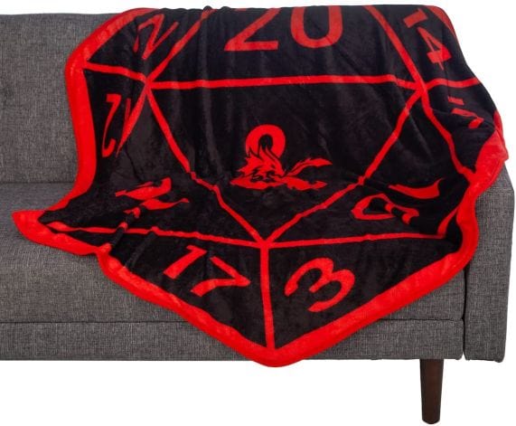 The Lair Dungeons & Dragons D20 Shaped Throw Blanket