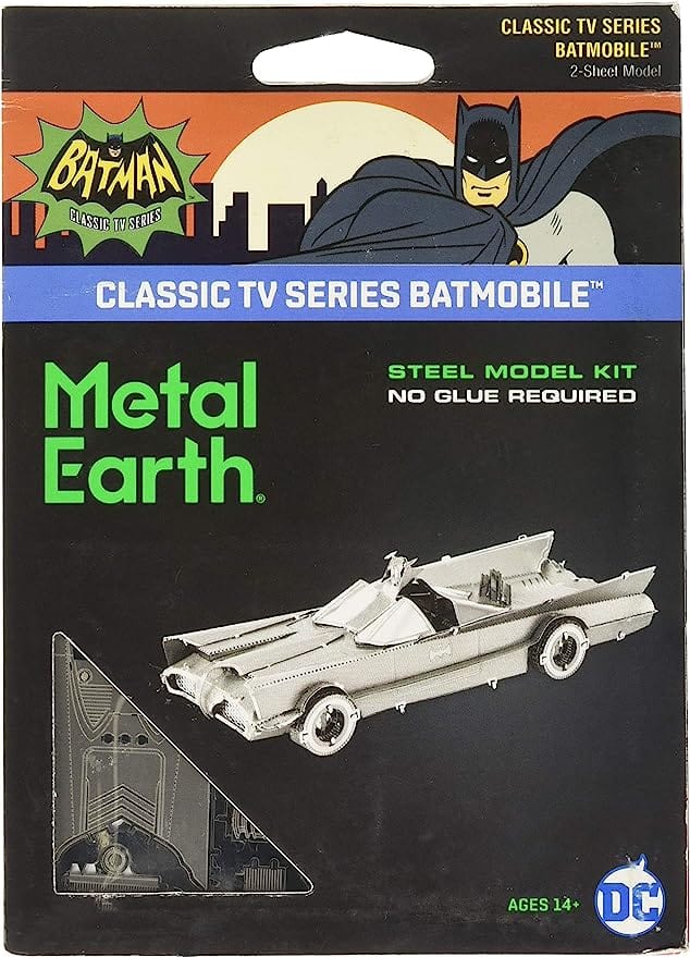 The Lair Metal Earth Batman Classic TV Series Batmobile Metal Model