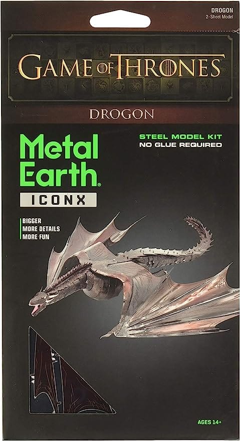 The Lair Metal Earth ICONX Game of Thrones Drogon Metal Model