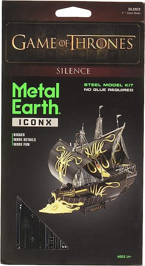 The Lair Metal Earth ICONX Game of Thrones Silence Metal Model