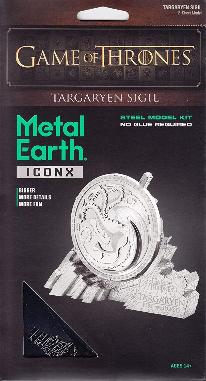 The Lair Metal Earth ICONX Game of Thrones Targaryen Sigil Metal Model