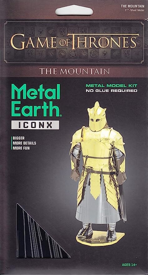 The Lair Metal Earth ICONX Game of Thrones The Mountain Metal Model