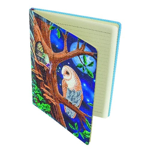 The Lair "Owl and Fairy Tree" Crystal Art Notebook Kit