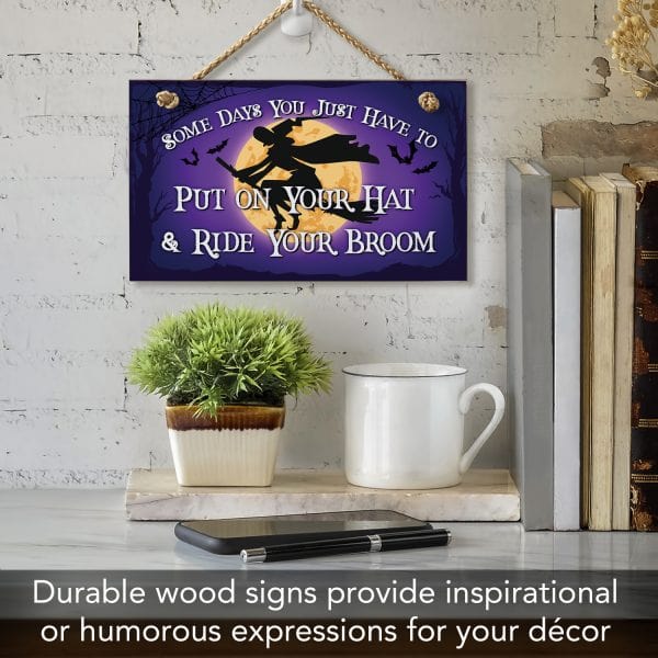 The Lair Ride Your Broom – Wooden Hanging Signs