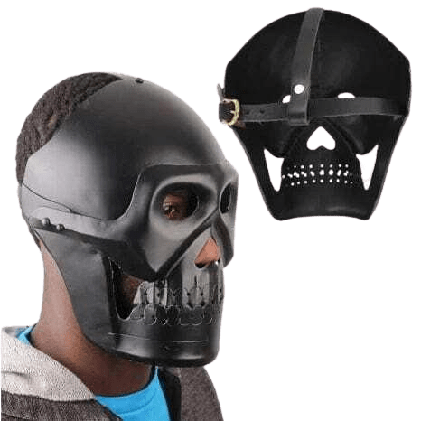 The Lair Street King Black Metal Face Mask